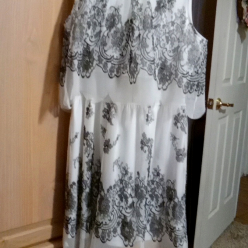 Black and white dress